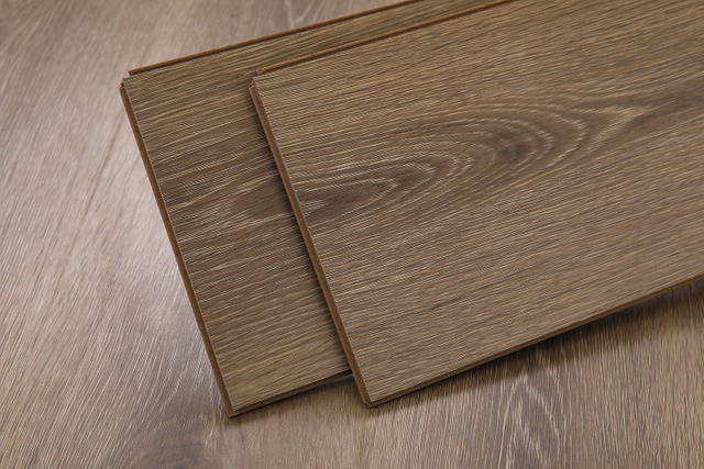 Piso laminado folheado de madeira de alto brilho madeira 12mm AC3 AC4 HDF MDF