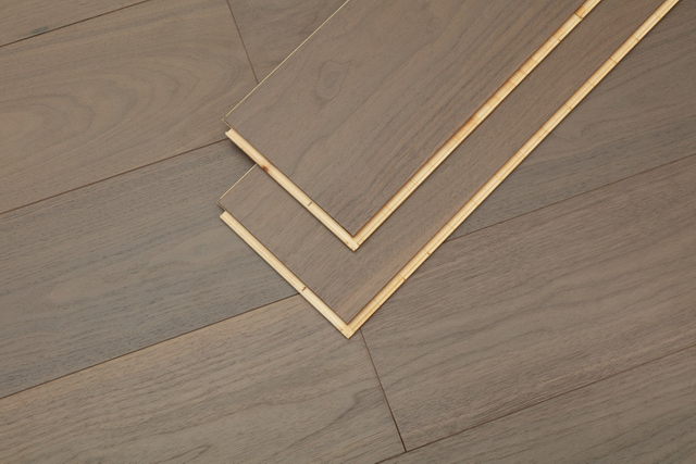 Pisos compostos de madeira maciça de três camadas de 1900mm, folheado de carvalho, nogueira, designer de interiores, decoração, piso de madeira projetada