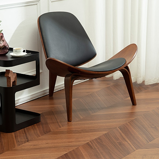 Fishbone três camadas de madeira maciça composto piso bloqueio pele de madeira natural carvalho nogueira madeira interior projetado piso de madeira decoração